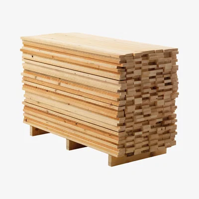 Made in Design Ordinaryday (in a wooden factory) Chest of drawers - / 4 drawers - L 135 cm by Mogg Natural wood