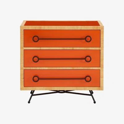 Made in Design Wellington Chest of drawers wood orange / L 91 x H 86 cm - Jonathan Adler