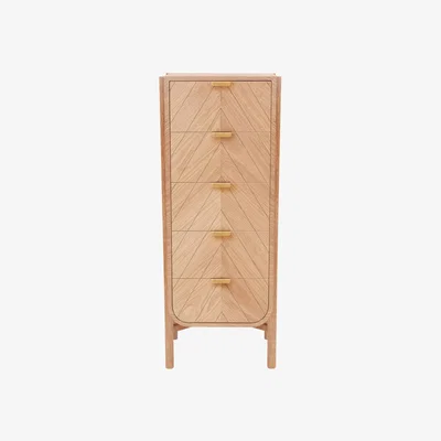 Made in Design Marius Chiffonier - H 130 x L 45 cm by Hartô Natural wood
