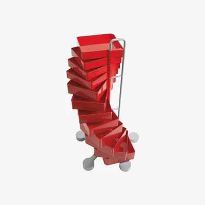 Made in Design Spinny Dresser by B-LINE Red