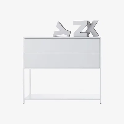 Made in Design Minima Crate - / 2 drawers - L 90 cm by MDF Italia White