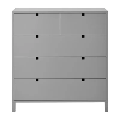 Nordic Nest 1898 Square dresser 2+3 drawers Grey