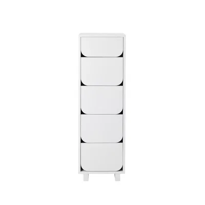 Nordic Nest 1898 Vidja Smal chest of draws White lacq. 5 box