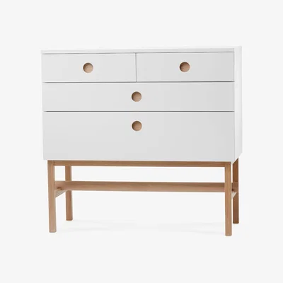 Nordic Nest A2 Keep dresser White white oiled oak legs