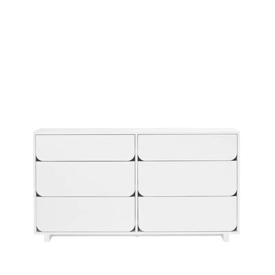 Nordic Nest 1898 Vidja Dubbel chest of draws White lacq. 6 box