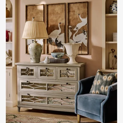 OKA OKA, Herald Chest of Drawers - Warm Grey, Chest of Drawers