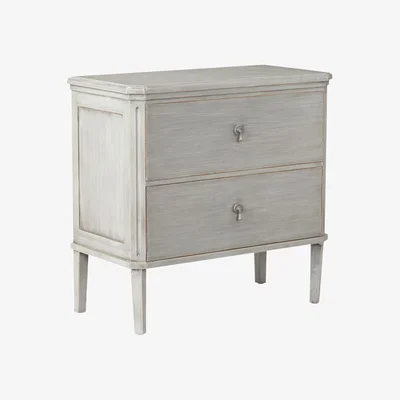 OKA OKA, Rocca Small Painted Wood Chest of Drawers - Gray, Chest of Drawers, Wood