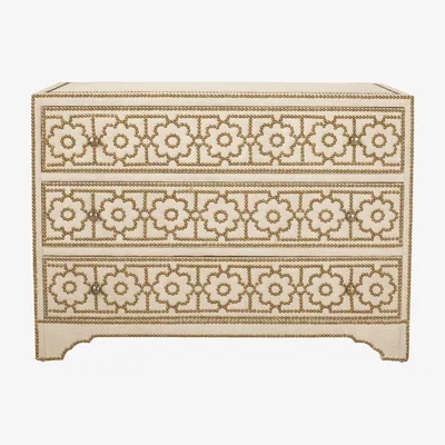 OKA OKA, Durbar Chest of Drawers - Natural, Chest of Drawers, Linen/Wood
