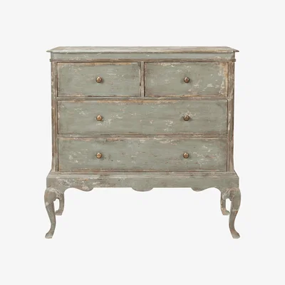 OKA OKA, Hopkirk Chest of Drawers - Distressed Blue, Chest of Drawers, Wood
