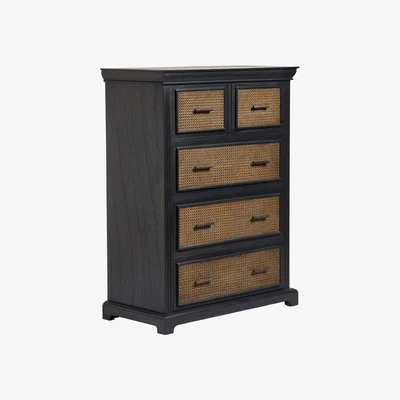 OKA Large Bayuban Chest of Drawers - Ebony
