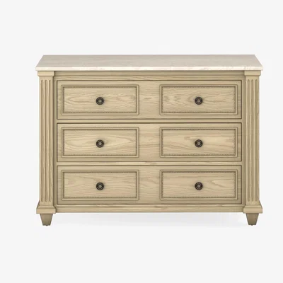 OKA OKA, Castleton Chest of Drawers - Bleached Oak, Chest of Drawers, Oak/Wood