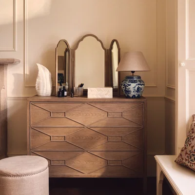 OKA OKA, Hester Chest of Drawers - Bleached Oak, Chest of Drawers