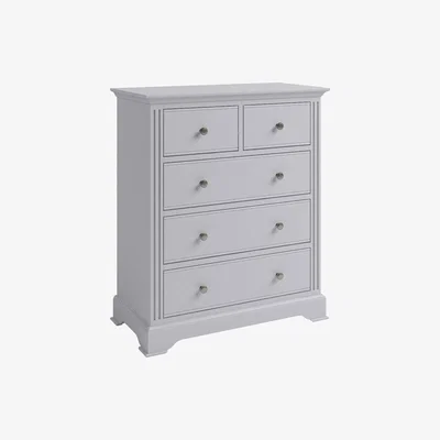 Oak&More Aubrey Grey 2 Over 3 Drawer Chest