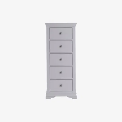 Oak&More Simone Grey 5 Drawer Wellington Chest of Drawers