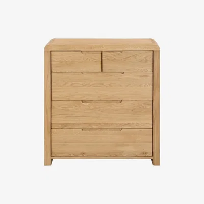 Oak&More Curve 2+3 Drawer Chest