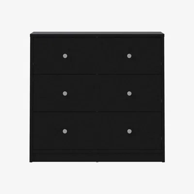 Oak&More April Chest of 3 Drawers in Black