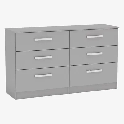 Oak&More Adalee Grey 6 Drawer Chest
