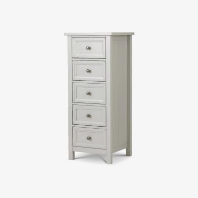 Oak&More Maine 5 Drawer Tall Chest Dove Grey