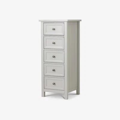 Oak&More Maine 5 Drawer Tall Chest Dove Grey