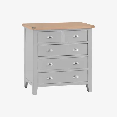 Oak&More Willow Oak and Grey 2 Over 3 Chest of Drawers