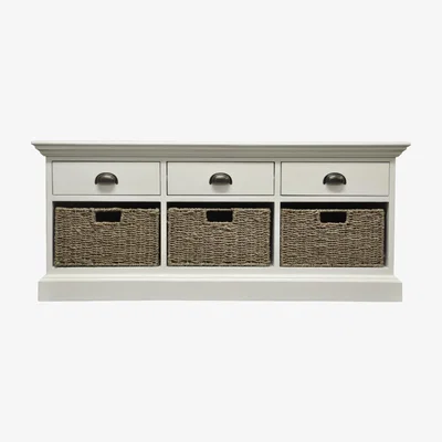 Oak&More Pippa 3 Drawer 3 Basket Unit