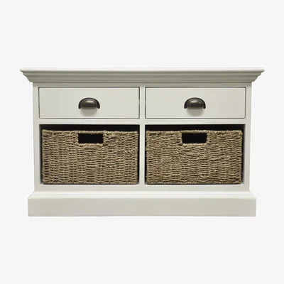 Oak&More Pippa 2 Drawer 2 Basket Unit