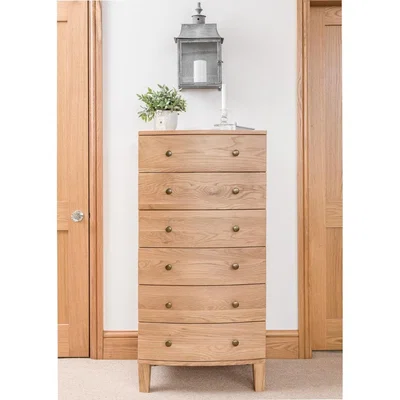 Oak&More Rupert 6 Drawer Tallboy