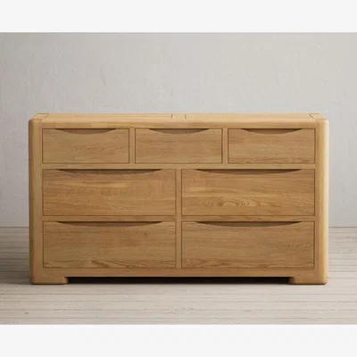 Oak&More Harper Solid Oak Wide Chest Of Drawers