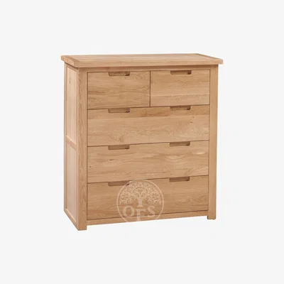 Oak&More Melrose Oak 2 Over 3 Drawer Chest