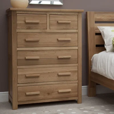 Oak&More Rohan Oak 2 over 4 Chest of Drawers