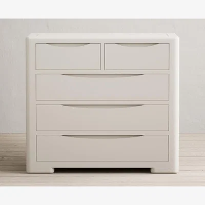 Oak&More Harper Soft White Painted 2 Over 3 Chest of drawers
