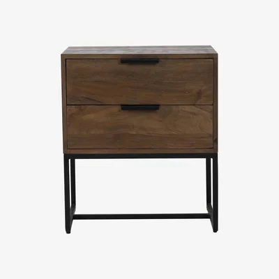 Olivia's Light & Living Meave Chest of Drawers Dark Brown