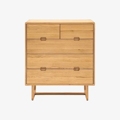 Olivia's Gallery Interiors Croft 5 Drawer Chest in Natural