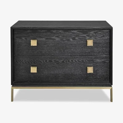 Olivia's Liang & Eimil Lille Chest Of Drawer - Wenge Oak/Brass (Was Vf-Cd-007)