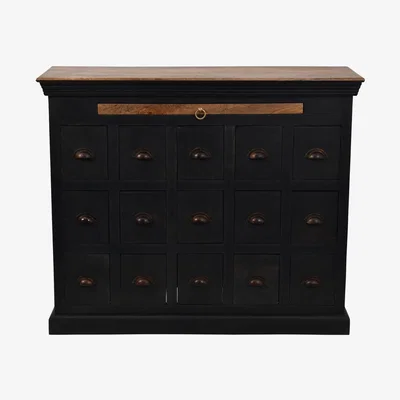 Olivia's Libra Hoxton Chest of Drawers Black
