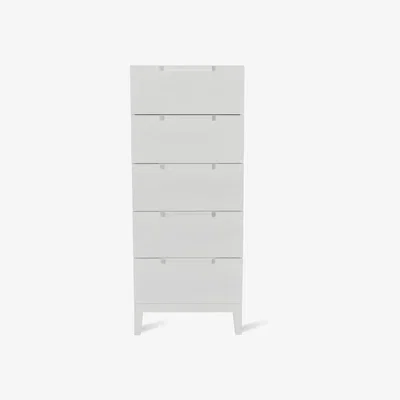 Olivia's Twenty Ten Orchid Narrow White Chest Of Drawers