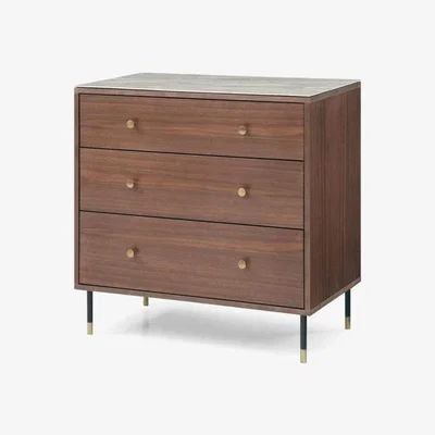 Olivia's Twenty Ten Willow Timber Tobacco 3 Drawer Chest Of Drawers