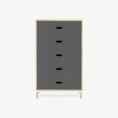 Olivia's Normann Copenhagen Kabino 5 Drawer Dresser / Grey