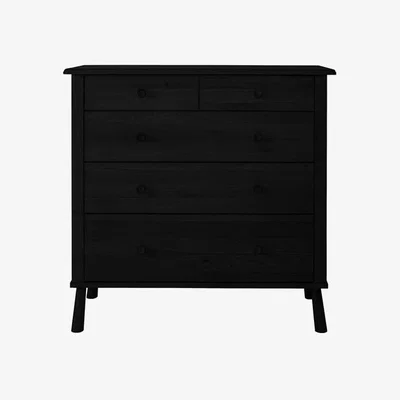 Olivia's Gallery Interiors Wycombe 5 Drawer Chest Black