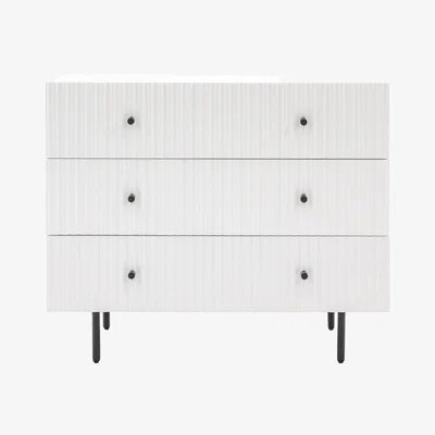 Olivia's Gallery Interiors Denton 3 Drawer Chest in White