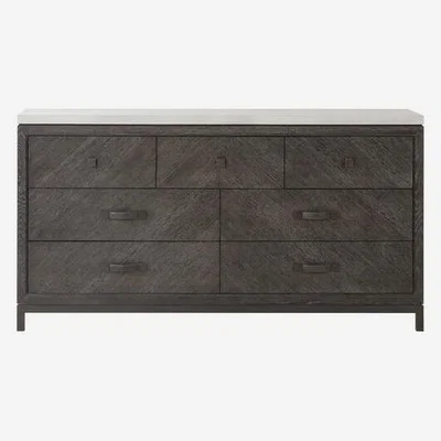 Olivia's Andrew Martin Emerson Black Chest of Drawers