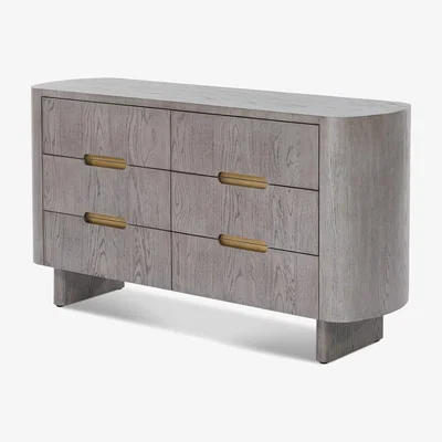 Olivia's Liang & Eimil Lettos Chest of Drawer in Silver Black Oak