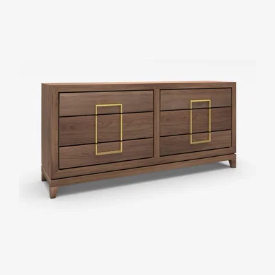 Olivia's Berkeley Designs Lucca Chest Of Drawer Walnut