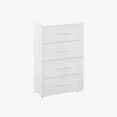 Downtown Stuttgart Soft Grey/Alpine White 4 Drawer Chest