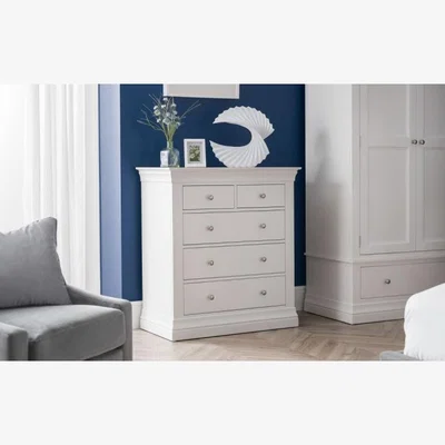 Downtown Julian Bowen Clermont 32 Drawer Chest - Light Grey In LightGrey