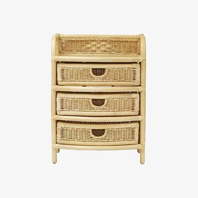 Downtown 3 Drawer Storage Unit Light Natural Wash