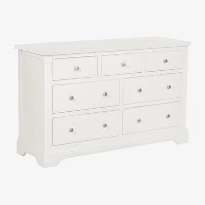 Downtown Rouen White 34 Drawer Wide Chest of Drawers