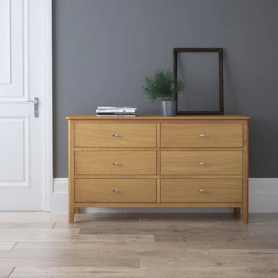 Downtown Hardwick Oak 3 3 Chest of Drawers
