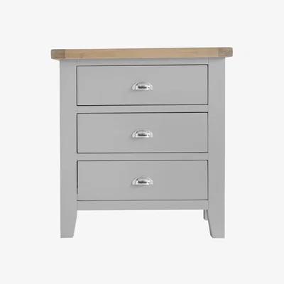 Downtown Trentham Grey 3 Drawer Chest