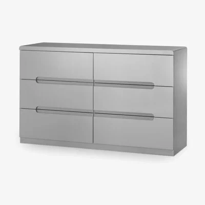 Downtown Julian Bowen Manhattan 6 Drawer Wide Chest - Grey